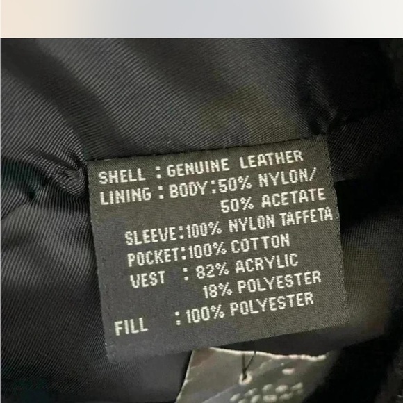 Men's Black Leather Jacket - Picture 6 of 8